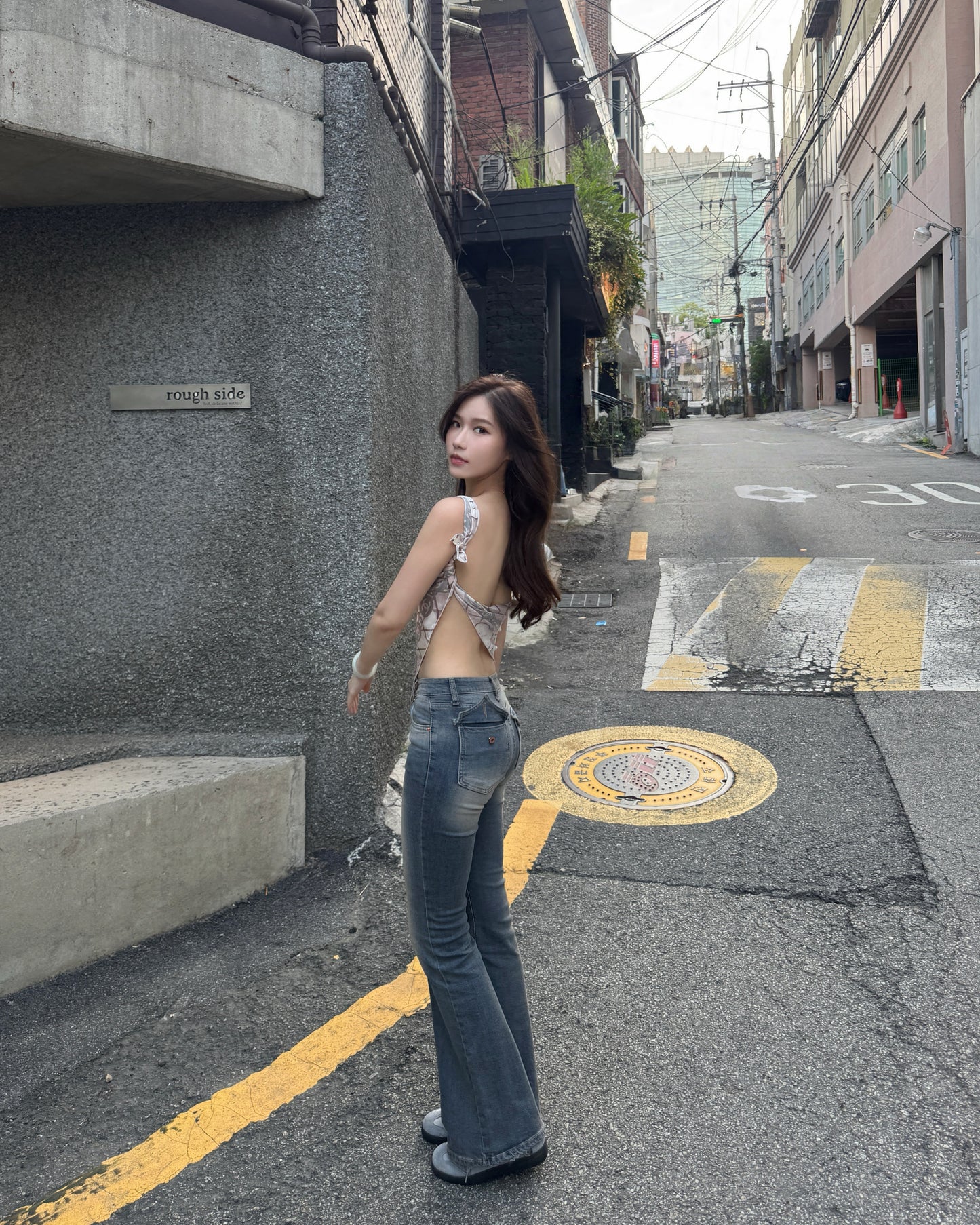 地表最強/❤️‍🔥中低腰口袋微喇叭牛仔褲